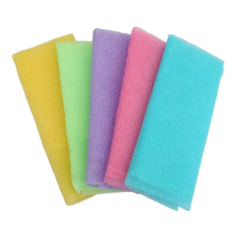 Wassen Zeep Lichaam Wassen Schoon Lichaam Exfoliëren Puff Badhanddoek Nylon Washandje Schrobben Handdoek Mesh Bad Douche