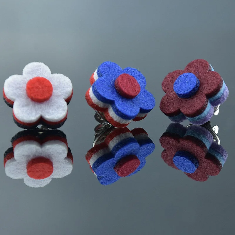 12 Color Exquisite Handmade Non-woven Brooch Anti-glare Fixed Clothes Flower Brooch Pin Pin Ladies Jewelry Accessories