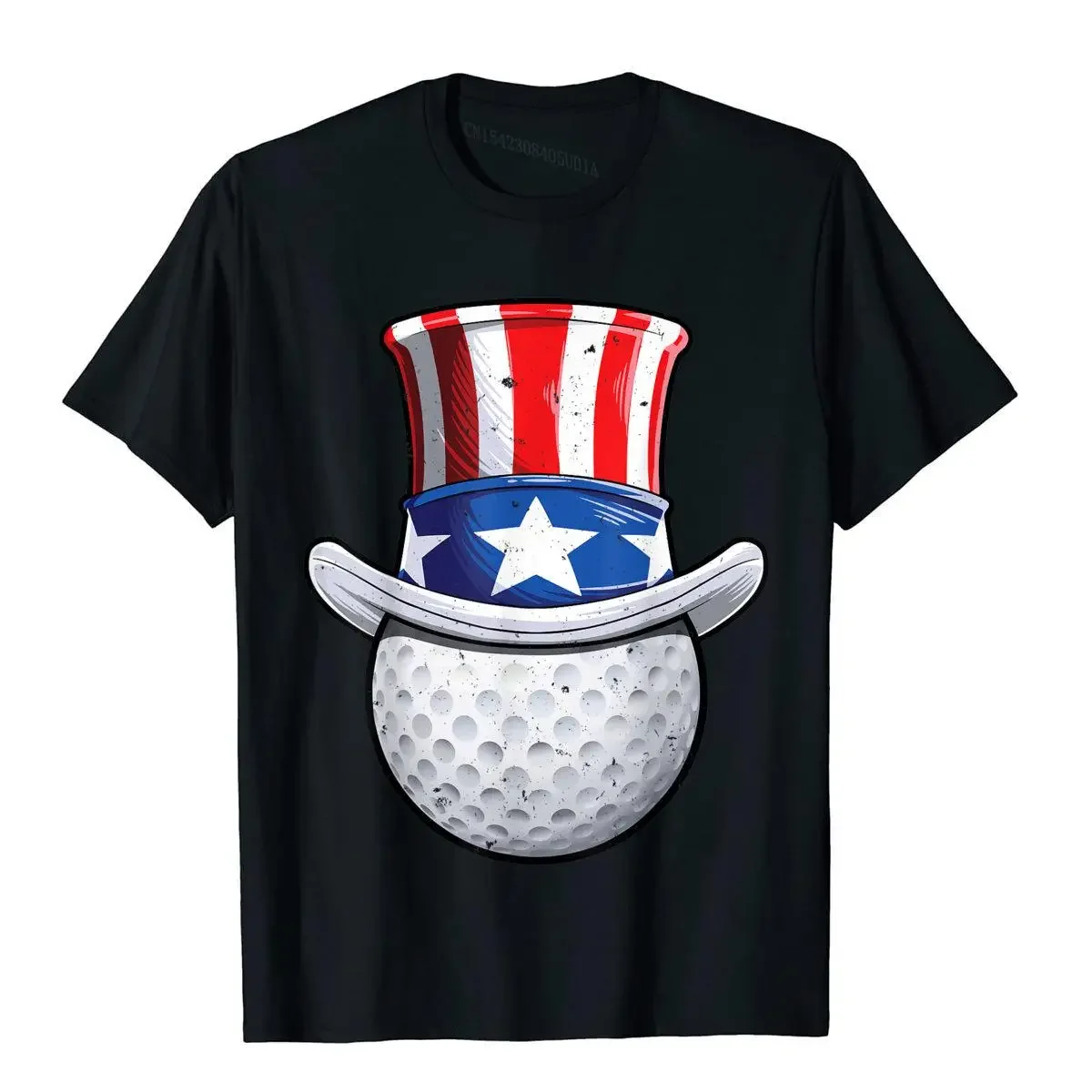 Golf Uncle Sam T Shirt 4th Of July Guys Boys American Flag Discount Men Top T-Shirts Cotton Tops Shirt Printed On