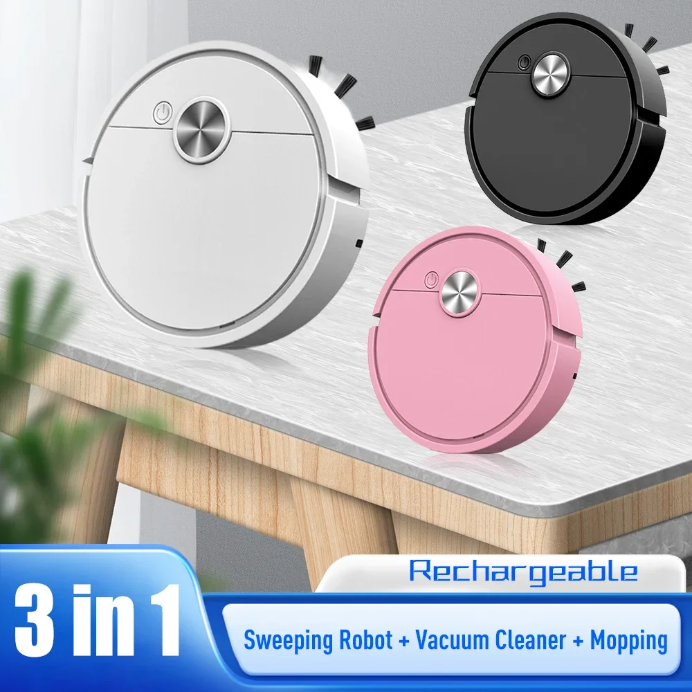 Smart Sweeping Robot 3-in-1 Smart Cleaner Household Rechargeable Fully Automatic Vacuum Cleaner Suction Pet Hair for Home Office