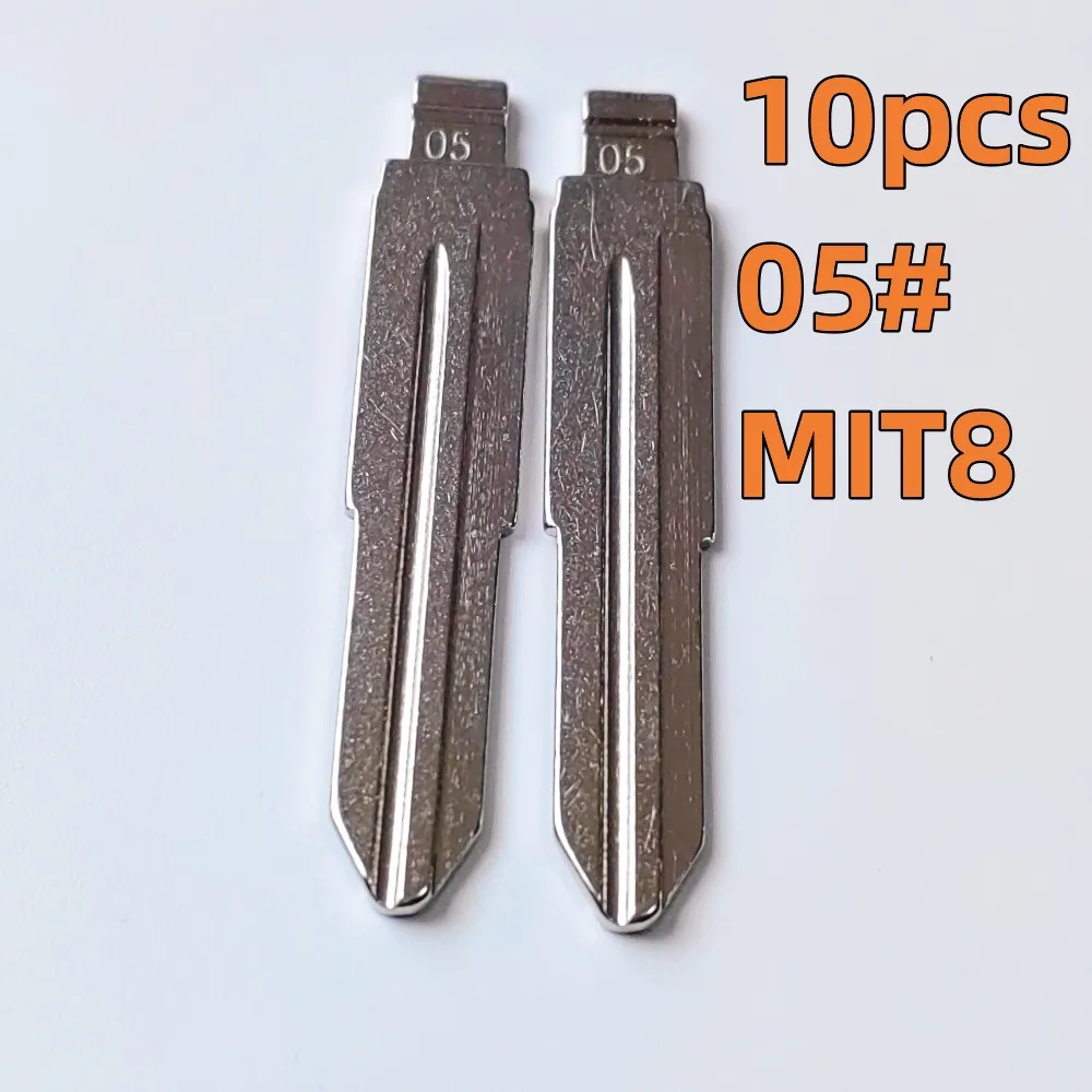 

10pcs #05 MIT8 Metal Blank Replacement Car Key Blade for KEYDIY VVDI JMD Remote Uncut Key Car-styling