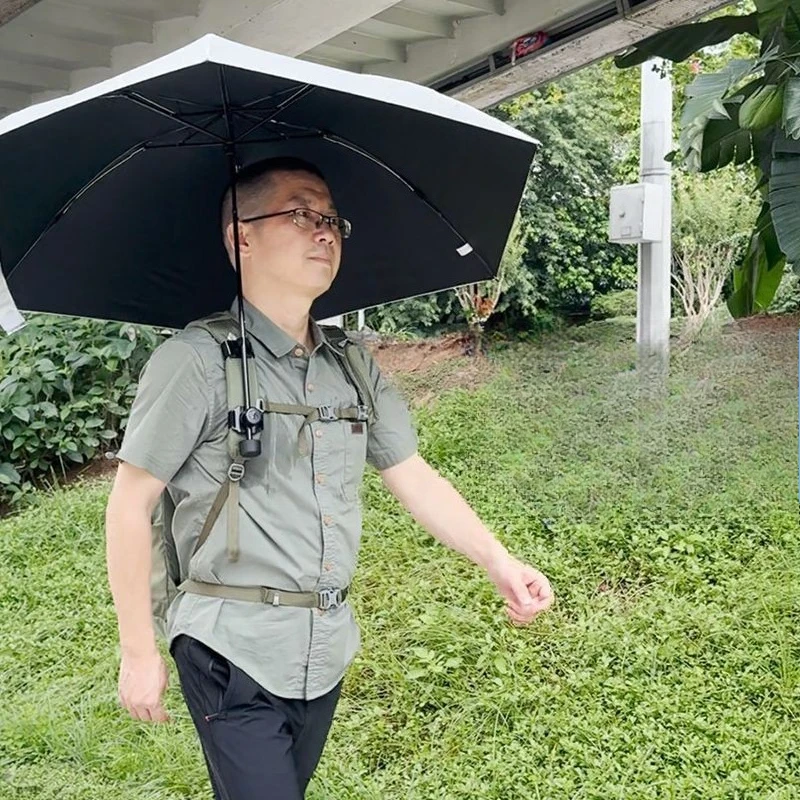 Outdoor Head Umbrella Hiking Portable Umbrella Handheld Clamp Backpack Outdoor Tools Release Hand Lightweight Heading Umbrellas
