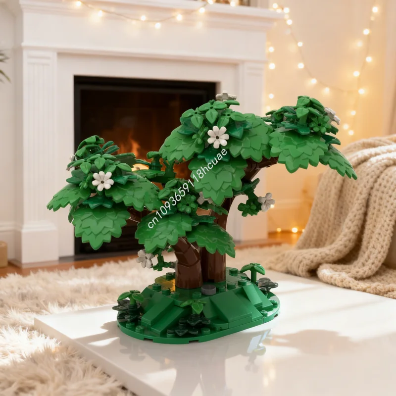 

213 шт. MOC Creator Expert растения деревья коллекция модель горобина строительные блоки архитектура рождественские подарки игрушка образование