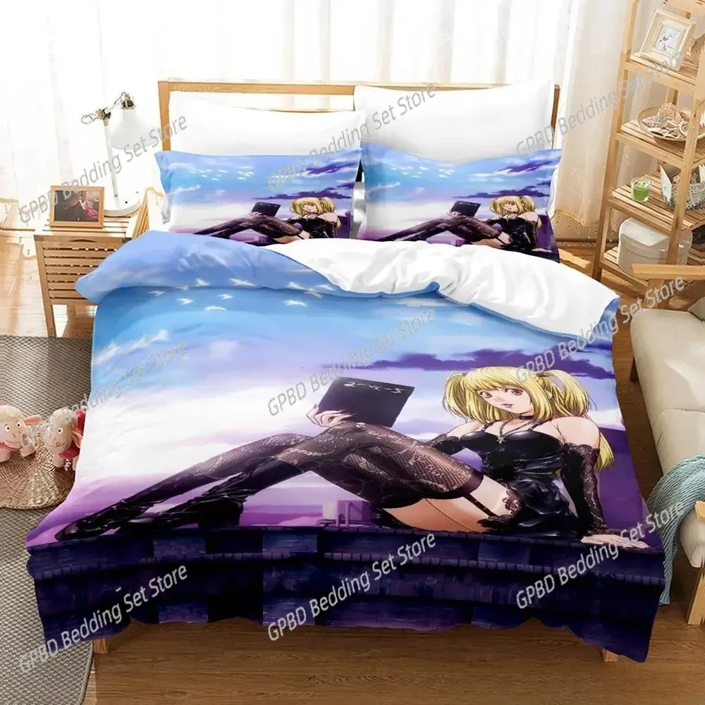 Death Note Misa Amane Bedding Set Single Twin Full Queen King Size Bed Set Aldult Kid Bedroom Duvetcover Sets bed sheet set 2025
