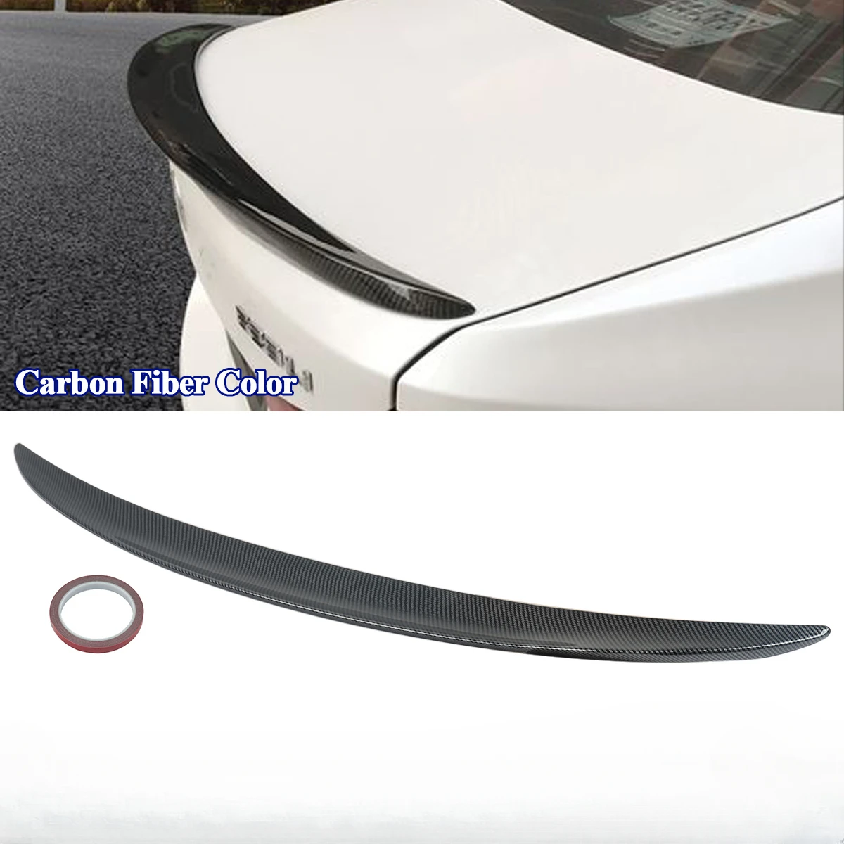 

MagicKit M Style Carbon Fiber Look Rear Trunk Spoiler For BMW 5 Series G30 2017-2019