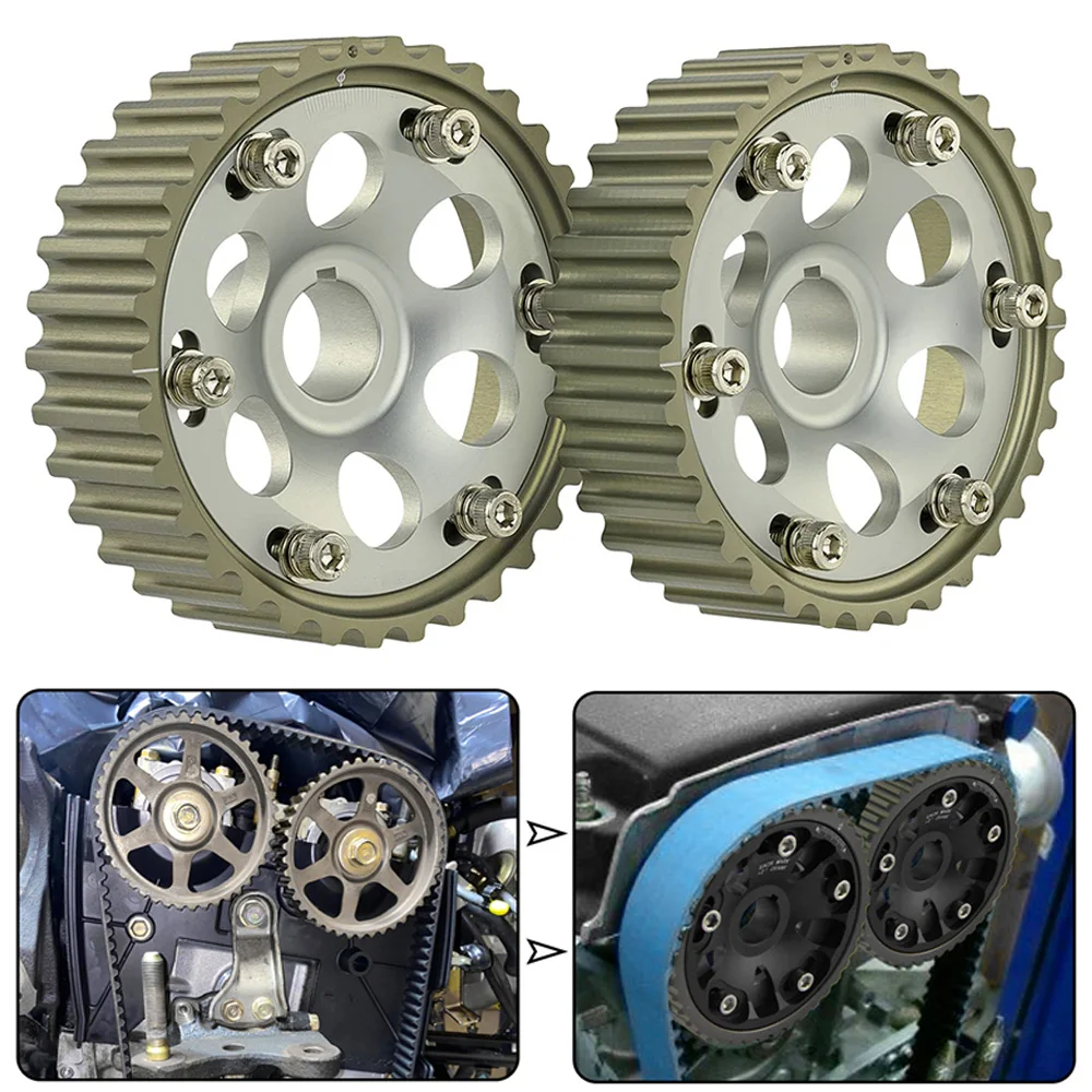 2Pcs Adjustable Cam Gears Alloy Timing Gear For HONDA Pro - B Series Car Engines Cam Gears