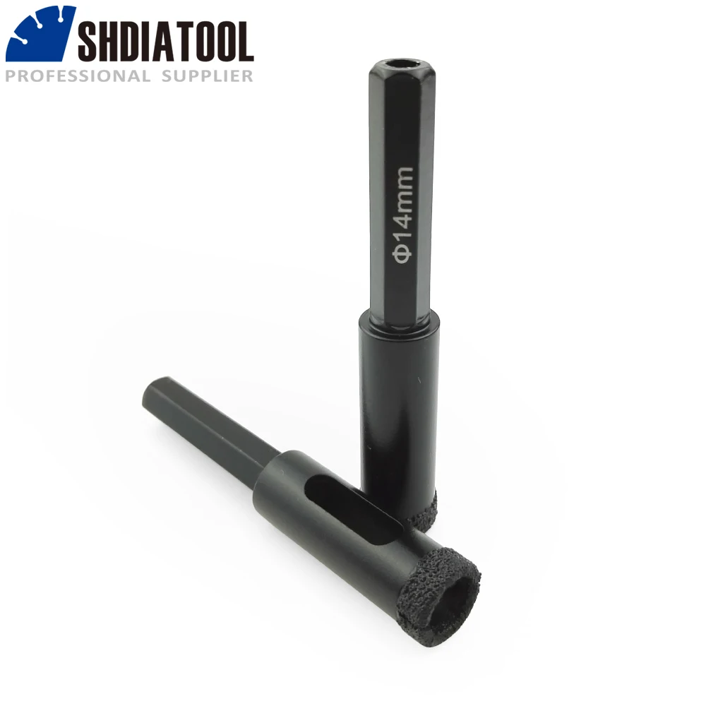 DIATOOL 1 satz/2 stücke Hexagon Schaft Diamant Nass Bohrer 6mm + 8mm für Bohren Mauerwerk beton Keramik Core Bits Bohren bits