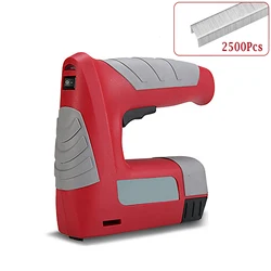 Electric Nail Gun USB Rechargeable Portable Electric Stapler Built-in 1500mAh Lithium Battery With 2500pcs Nails (6/8/10mm)