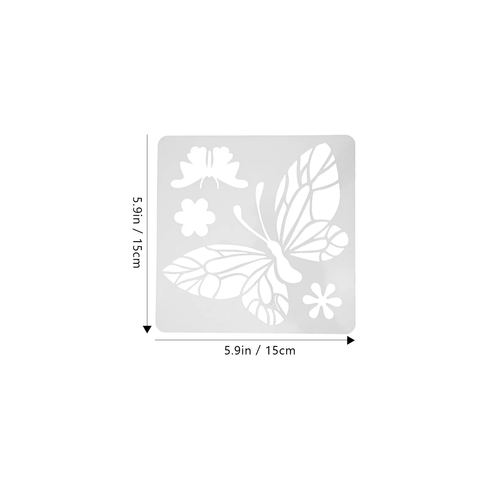 24Pcs Butterflies Drawing Template Eco-Friendly Painting Stencils Reusable Hollow Crafts DIY Creative Art Painting Template