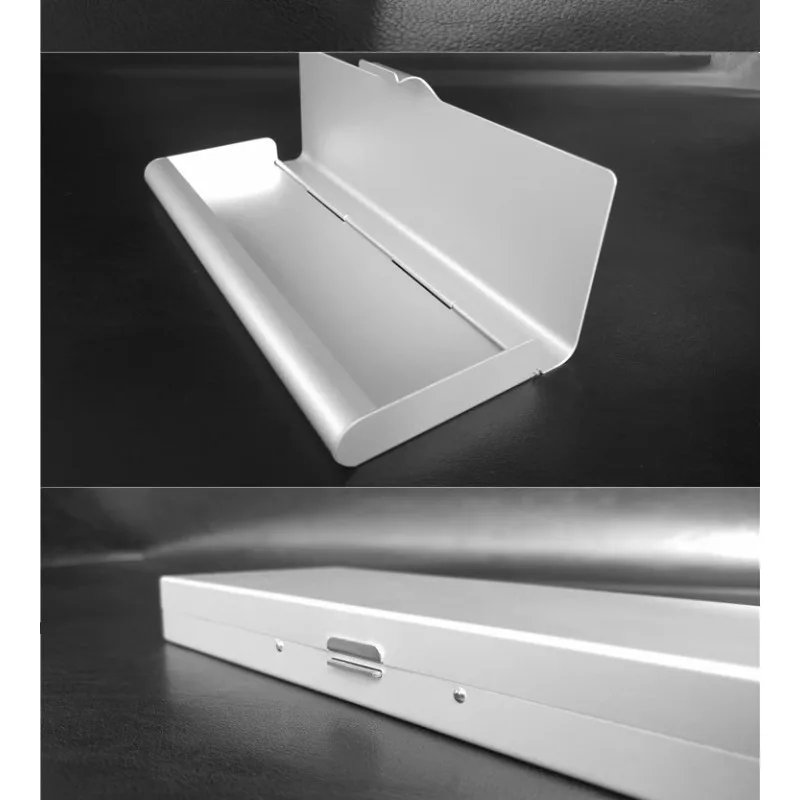 180*67*20mm Aluminum Stationery Box Metal Storage Pen Box Portable Pencil Case Stationery Organizer Perfect for Students Office