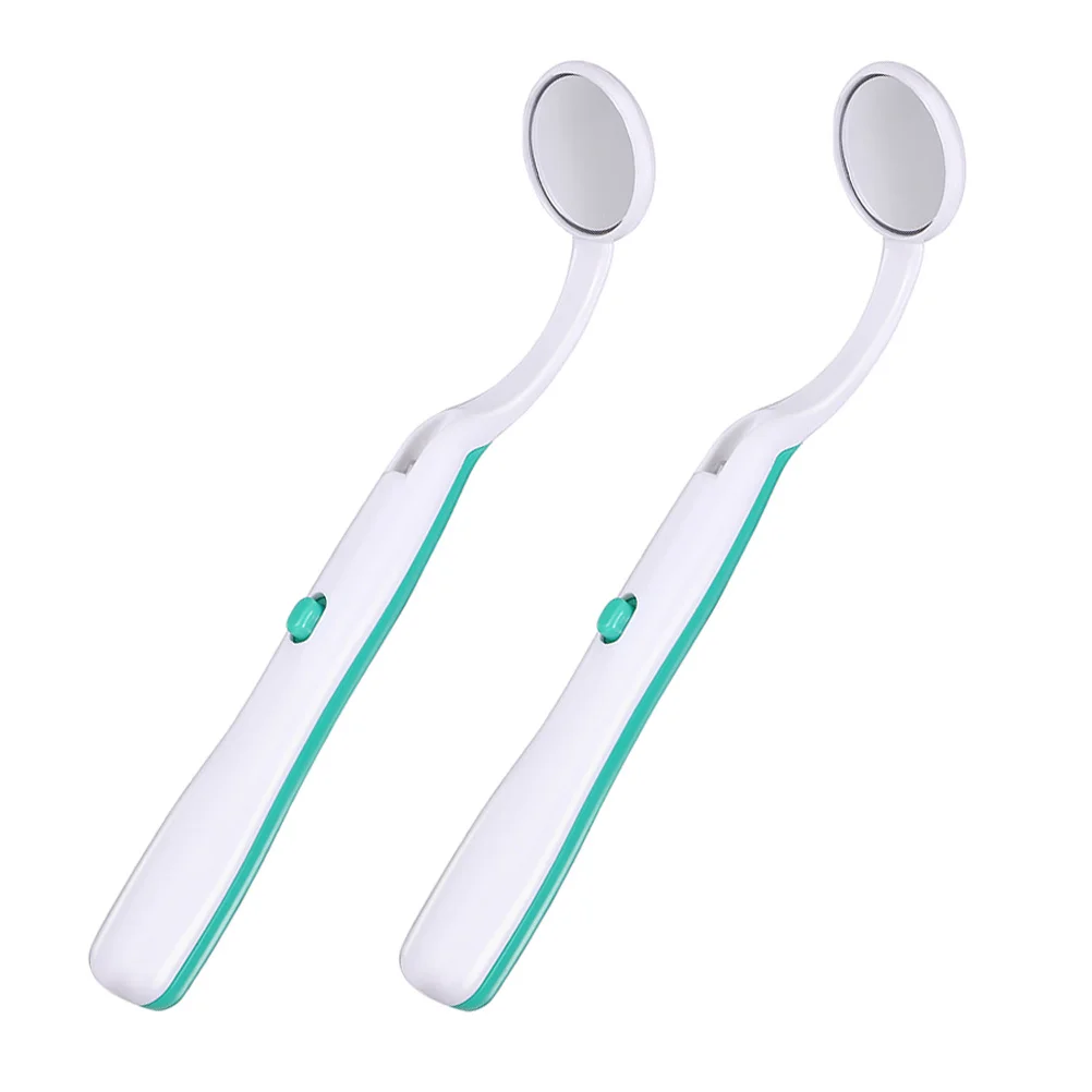 2 قطعة Led مرآة الفم متوهجة أداة فحص الأسنان المحمولة جهاز فحص الأسنان أداة فحص الفم للعناية بالفم #3