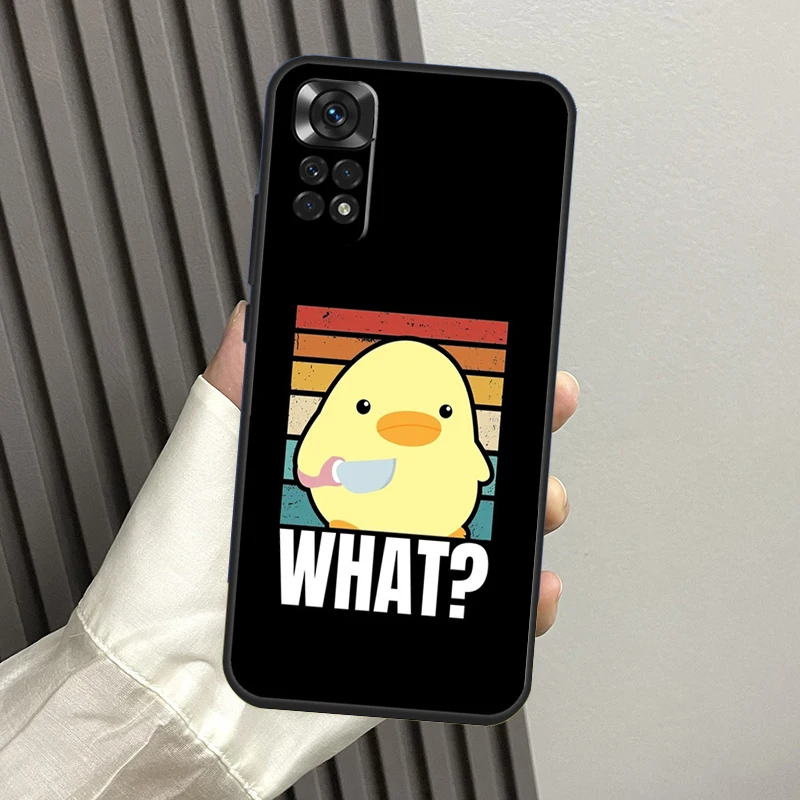 Funda de pato de ganso con dibujos animados para Xiaomi Redmi Note 14 Pro 13 12 11 10 9 11S 12S Redmi 14C 13C 15C 10C 12C 15 Funda