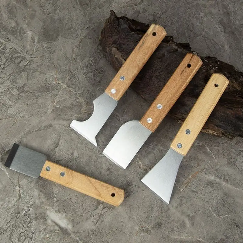 

[Купи одну, получи четыре] Импортная лопатка для удаления жира с дна кастрюль из нержавеющей стали, японский стиль, для уборки труднодоступных мест, Beaut