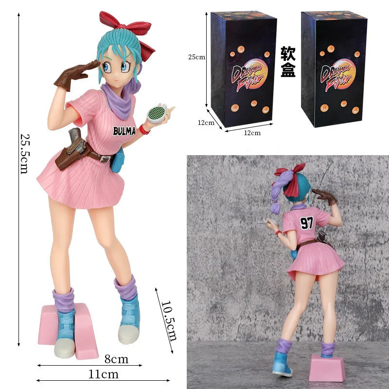 Dragon Ball Bulma Actionfigur PVC Sammlermodell Desktop-Dekoration für Erwachsene Anime-Sammler Großhandel Wohndeko