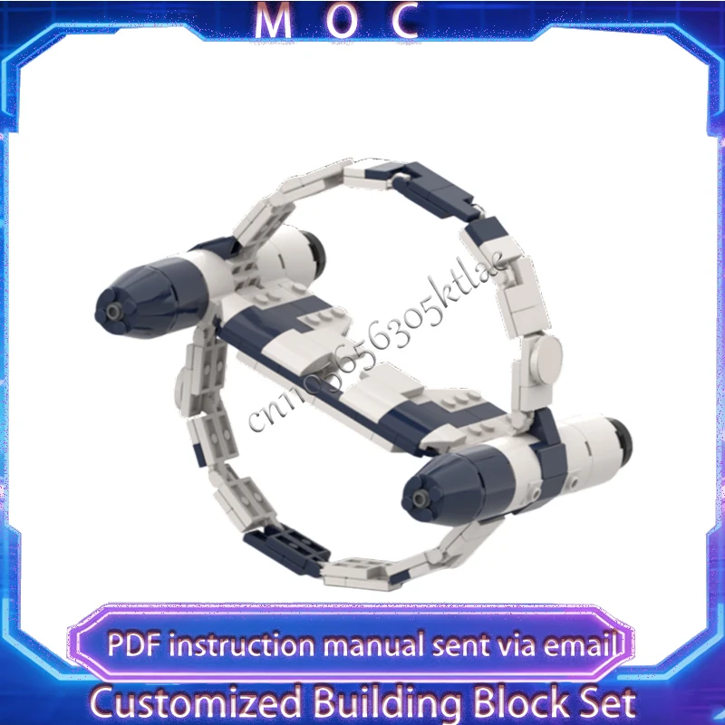 

Набор из 196 деталей MOC: Модель звездной битвы с суперсветовысотной трансмиссией, конструктор, развивающая игрушка, рождественский подарок