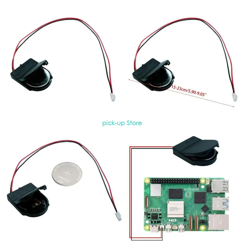 Q5WA for RPI 5 بطارية بطارية طقم في الوقت الحقيقي حامل البطارية حامل البطارية استبدال #1