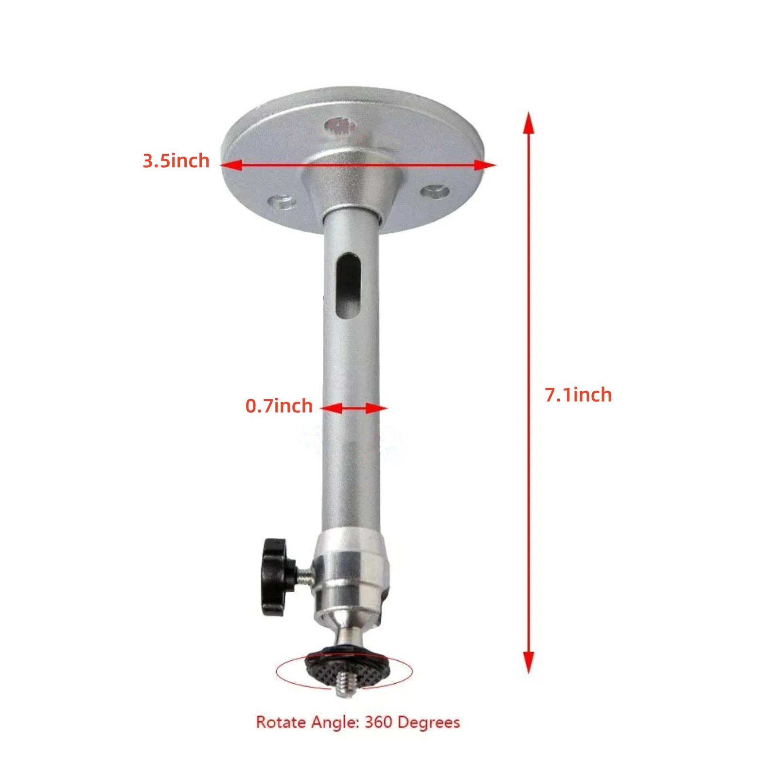 Soporte de pared para Mini proyector, trípode de cámara de aleación de aluminio, fácil de instalar, giratorio 360, 1 Juego
