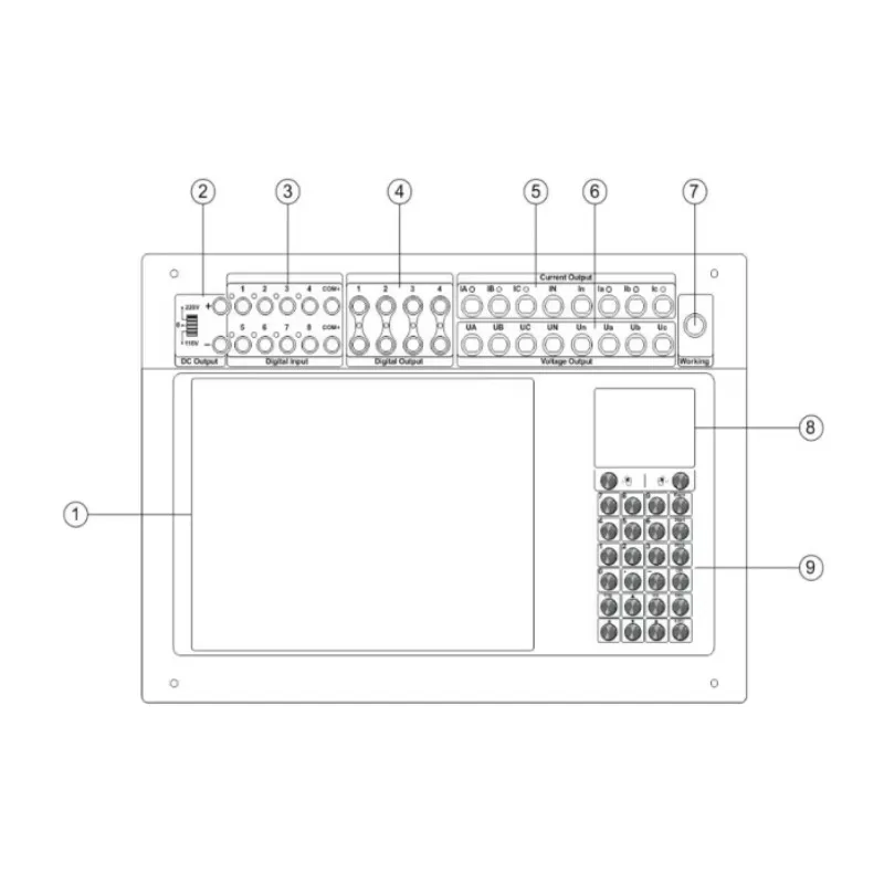 Zhiwei Electric 6 Phase Micro Computer AC/DC for Automatic Relay Protection Tester Secondary Current  for Set Machine