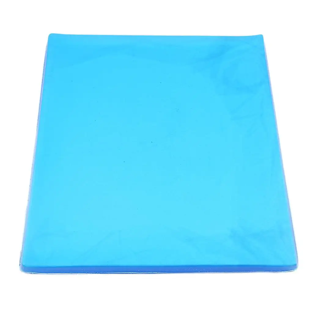 Motorcycle Motorbike Seat Gel Pad Cushion Comfortable Shock Absorption DIY Saddle Mat , Blue (25 *22 x 1 cm)