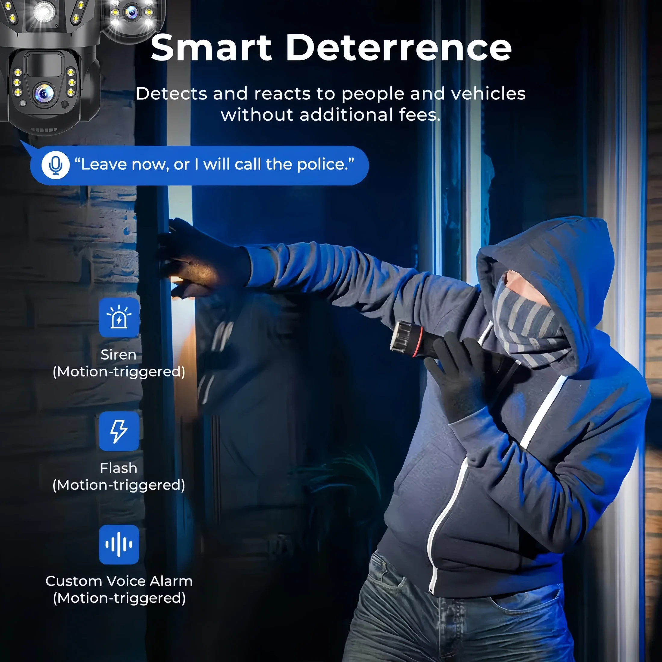 4G Solar Camera V380 Pro HD 15MP 360 Outdoor Waterproof CCTV Night Vision Two Way Audio Human Detection