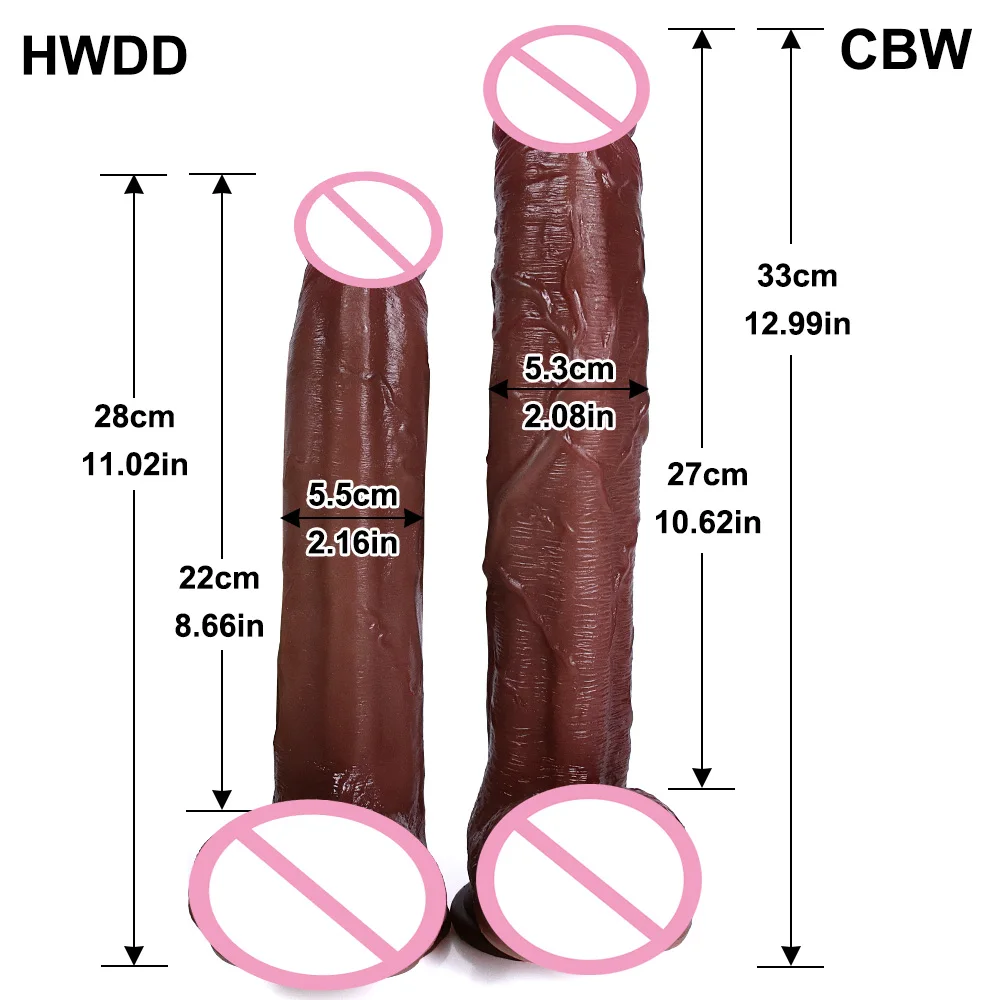 32cm Huge Dildo Realistic Cock for Women Anal Sex Toy Huge Big Fake Penis with Suction Cup Flexible G-spot Curved Shaft and Ball