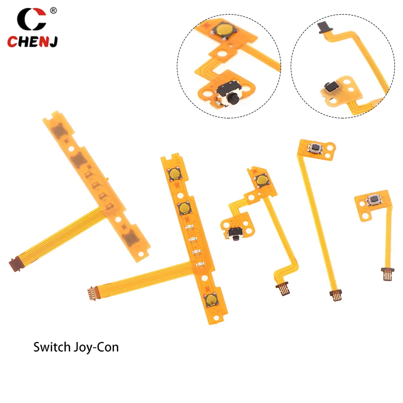 Cabo Flex de fita botão para interruptor NS, Joy-Con Controller Parts, Repair SL, SR, ZL, ZR, L, R Botão Chave