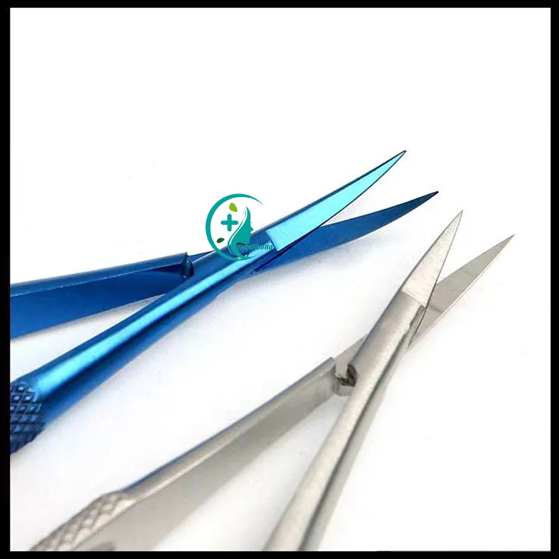 Eye Fine Corneal Scissors Open Canthus Surgical Microsurgical Scissors Stainless Steel Venus Straight Curved Scissors