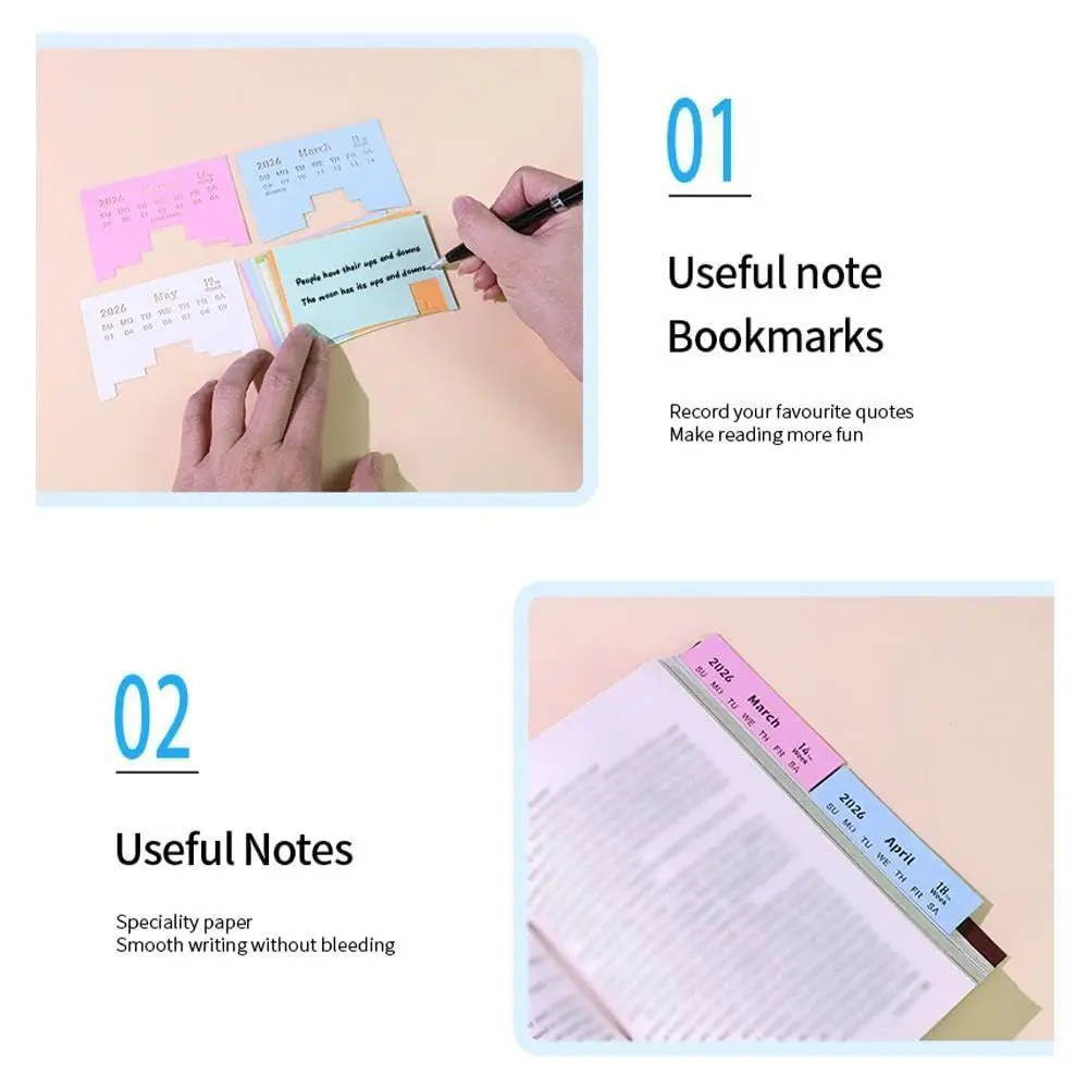 Timepiece Calendar 2026 Time Piece Ferris Wheel Calendar 2026 Tearable Timepiece Sticky Notes For Work Schedule Planning
