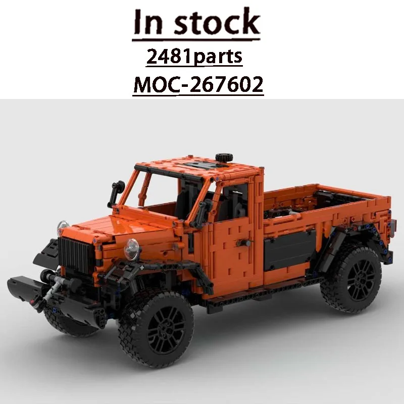 City MOC-267602 Outdoor Transport Semi-Trailer RV Building Block Model 2481 Parts MOC Adult Creative Birthday Christmas Toy Gift