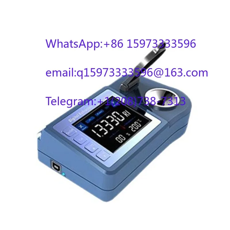 Portable Desktop Automatic Refractometer for Solid and Liquid Refractive Index Detection and Analysis Applications