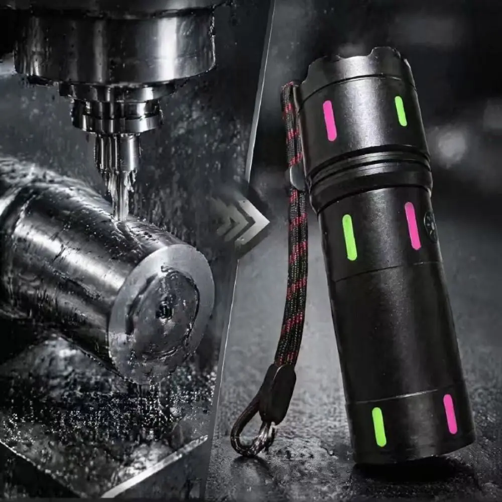 High-Intensity Long-Range Flashlight High Lumen Bright Digital Display Flashlight Digital Display Portable Small Torch Night Use
