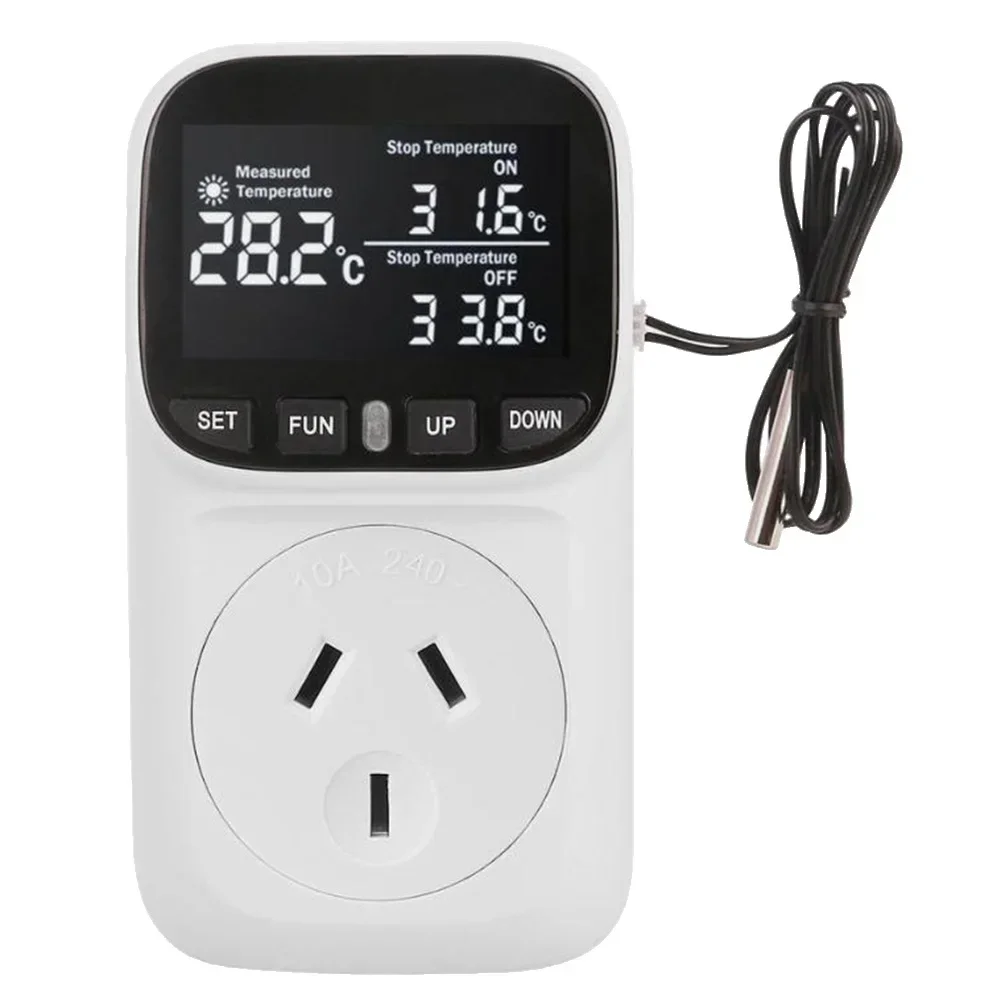 

LCD Digital Display Temperature Controller Accurate Readings Easy Programming External Detector for Full Control