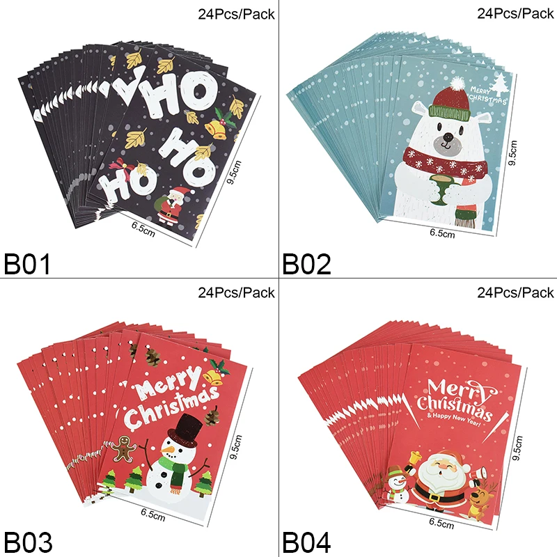 24Sheet /Set Christmas Wine bottle Label Stickers Snowman Santa Claus pattern Sticker Christmas Bar Restaurant bottle Decoration