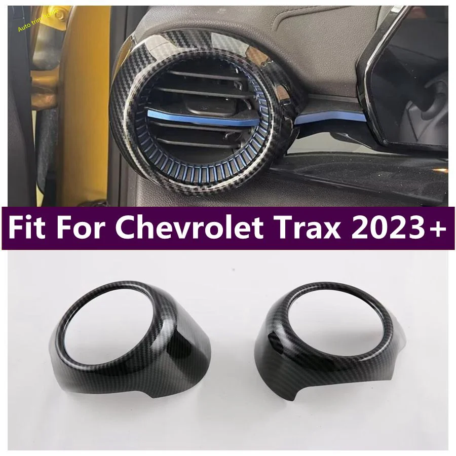 

Side Front Dashboard Upper Air Conditioning AC Outlet Vents Decoration Frame Fit For Chevrolet Trax 2023 2024 Car Accessories