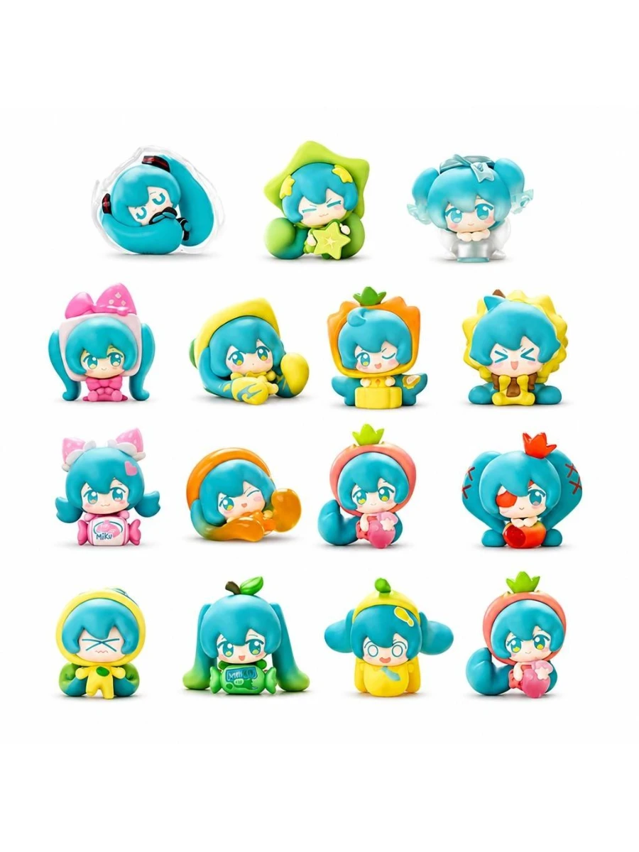 Offizielle Funism Hatsune Miku Fruchtbonbon-Serie Blindbox Kawaii Anime-Figur Schreibtisch-Dekoration Mystery Box Spielzeug für Erwachsene