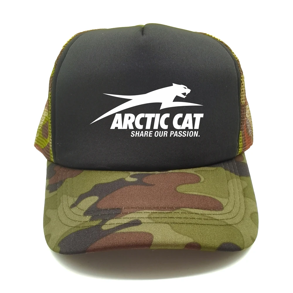 Arctic Cat Trucker Cap Men Funny Hat Baseball Cap Cool Summer Unisex Mesh Net Caps MZ-567