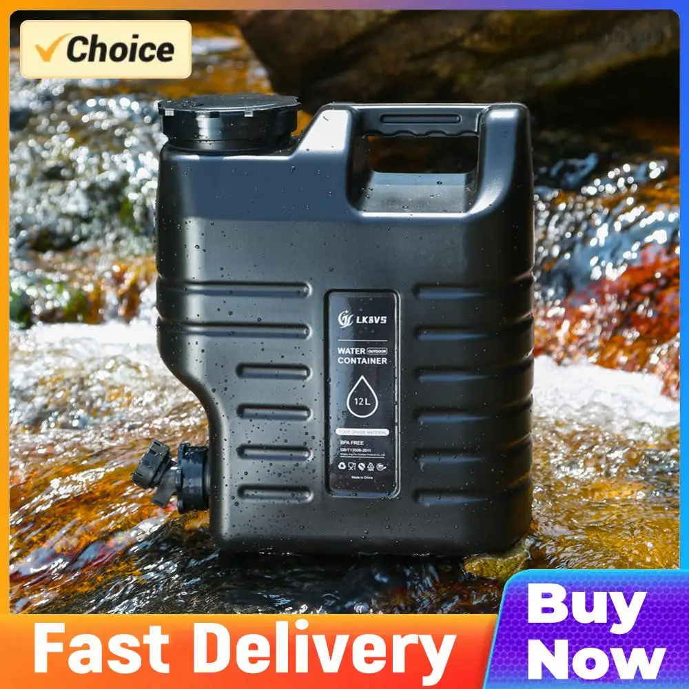

12L Water Storage Container Leak-Proof Drinking Water Bucket Large Capacity Water Dispenser Carrier for Vehicle Car Camping