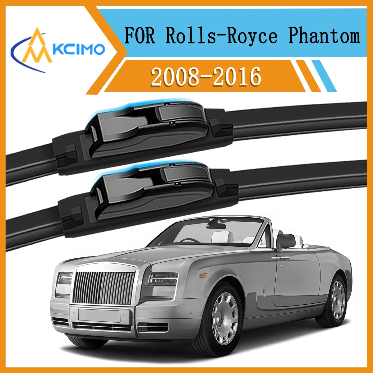 

Quiet Wiper Blades For Rolls-Royce Phantom Coupé 2008-2016 Front 2-Piece Set Replacement Windshield Wipers Driver & Passenger