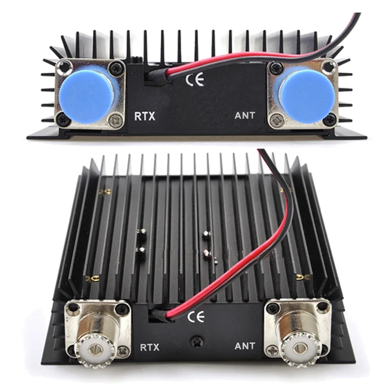 A40Z-BJ-150V VHF Walkie Talkie Power Amplifier 2.5-5W FM/40-50W FM 136-174Mhz For MINI CB Radio Signal Amplify Black (145-155Mhz