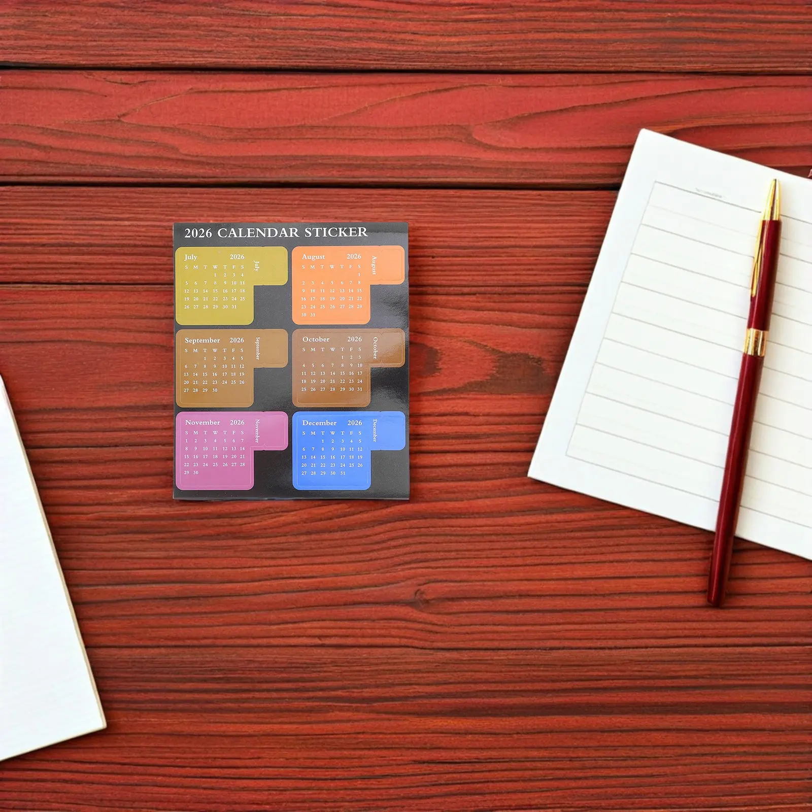 

5 наборов ярких ежемесячных разделителей-стикеров для планировщиков, календарей и ежедневников, с прочным клеевым слоем, для DIY-журналов, блокнотов и ежедневников