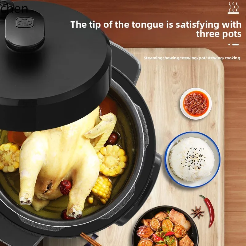 HTT new Subo electric pressure cooker large capacity new 3L electric pressure cooker double tank automatic