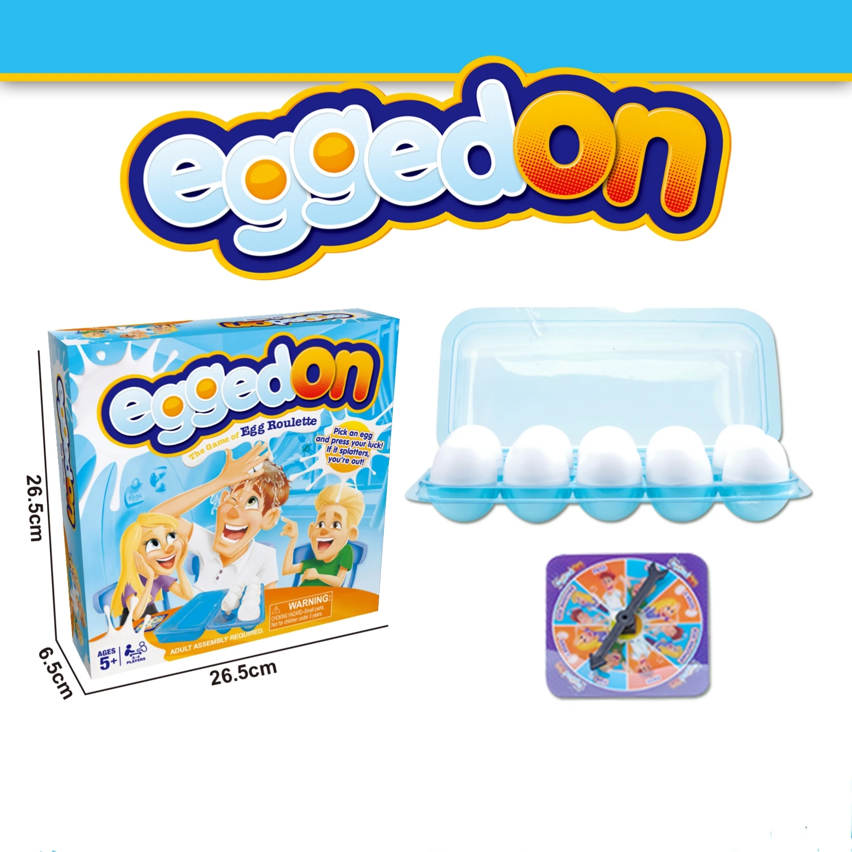 

Roulette Smash Egg Party Board Game, Funny Water Toy, Festival Birthday Gifts for Kids, Parent-Child Interaction Desktop Prop