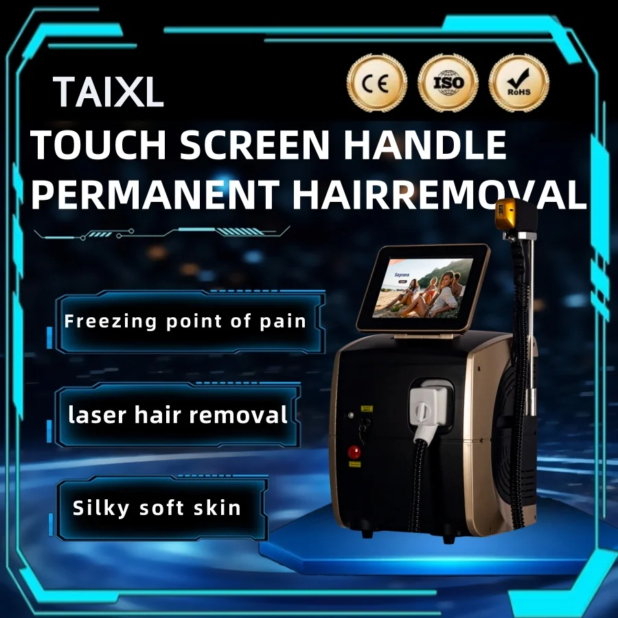 

2025 Portable 808 3wave Diode Laser Permanent Hair Remove Fast Depilation Painfree Follicle Penetration Skin Rejuvenation Device