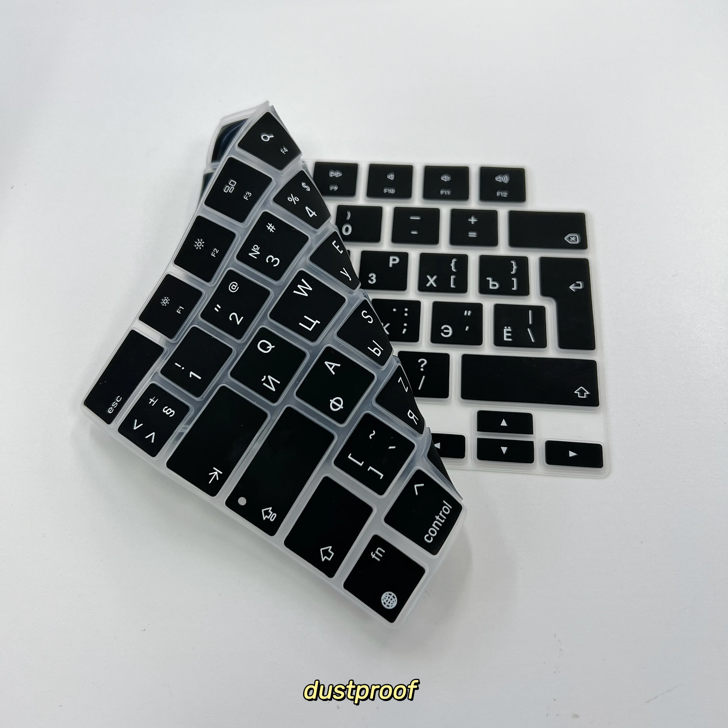 

Силиконовая накладка на клавиатуру для MacBook Air 13/15 дюймов/Pro 14/16 дюймов M1/M2/M3/M4 A3241, раскладка UK, русская раскладка