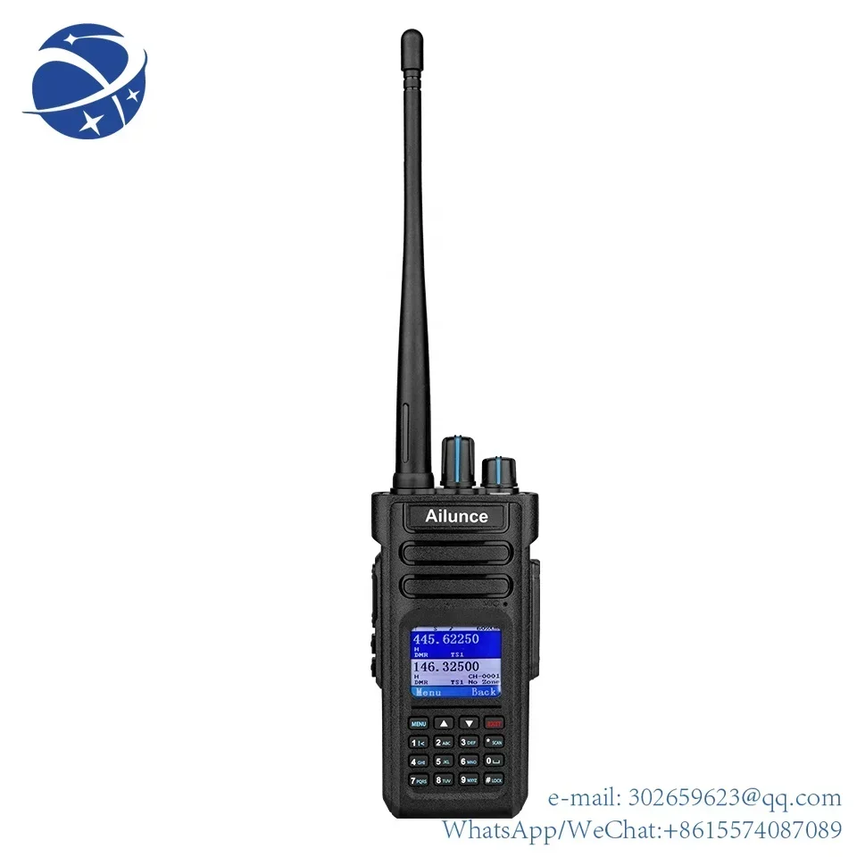 yyhc Dual Band Digital Walkie Talkie HD1 10w DMR GPS Scanner Two Way Radio IP67 Waterproof