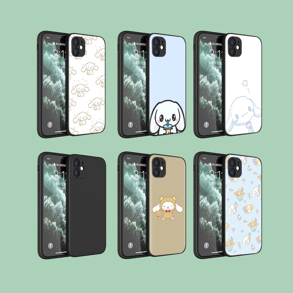 Black Protective Case for Samsung Galaxy S21 Ultra S20 FE S10 Lite S10E Plus Cinnamoroll