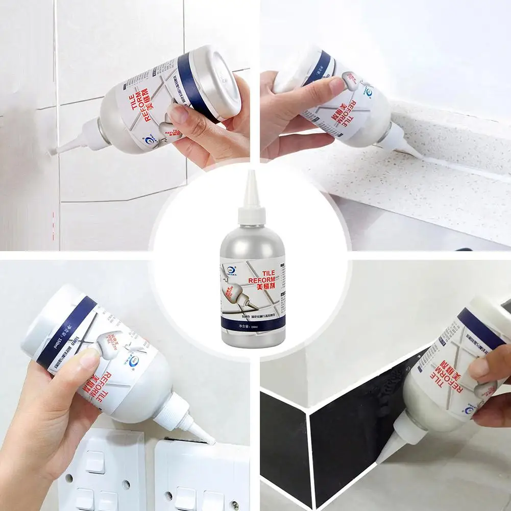 150ml Ceramic Tile Joint Waterproof Bathroom Grout Repair Agent Wall Filler Fungi Mouldproof Cleaner Caulking Agent