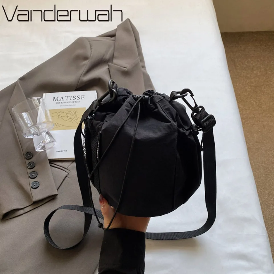 

Повседневная сумка через плечо для телефона, нейлоновая сумка-ведро, женская сумка для города, летний стиль