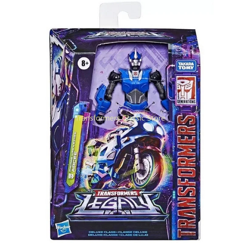 Takara Tomy-figuras de acción de Transformers, juguetes clásicos, Legacy Deluxe, clase 12CM, Prime Universe, Arcee, Cybertron, Autobots, en Stock