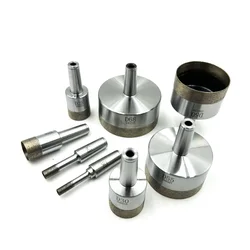 1pcs Cone Shank Drill bit Diameter 4mm-120mm Diamond Powder Sintered Drill Bits For Glass Drilling Machine